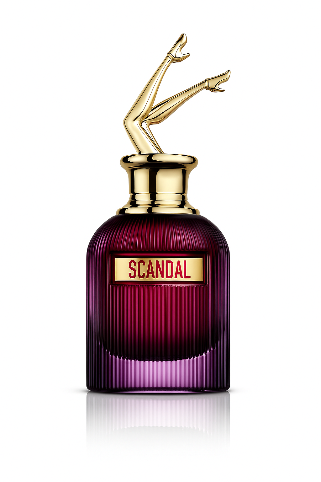 20250902_1940_Luxury Perfume Display_remix_01k46g4qv1eqxah2fqc6r5p3dd Jean Paul Gaultier Scandal Intense
